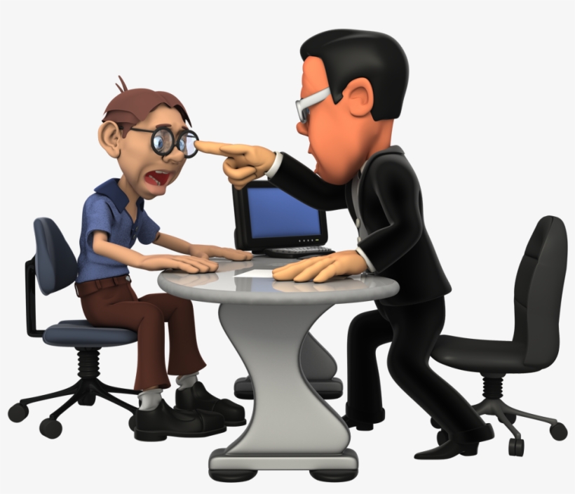 Cartoon Boss Talking To Employee Clipart - Internet Safety For Kids, transparent png