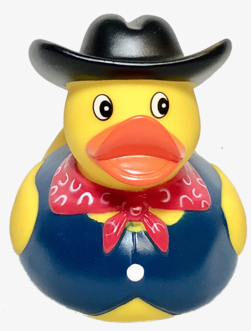 Cowboy Rubber Duck - Duck, transparent png