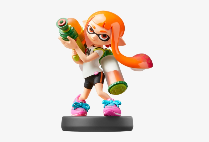 Amiibo - Inkling Girl - Smash V1 - Smash Bros Inkling Amiibo, transparent png