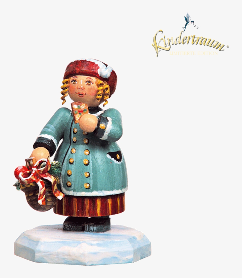 Girl With Gingerbread - Figurine, transparent png