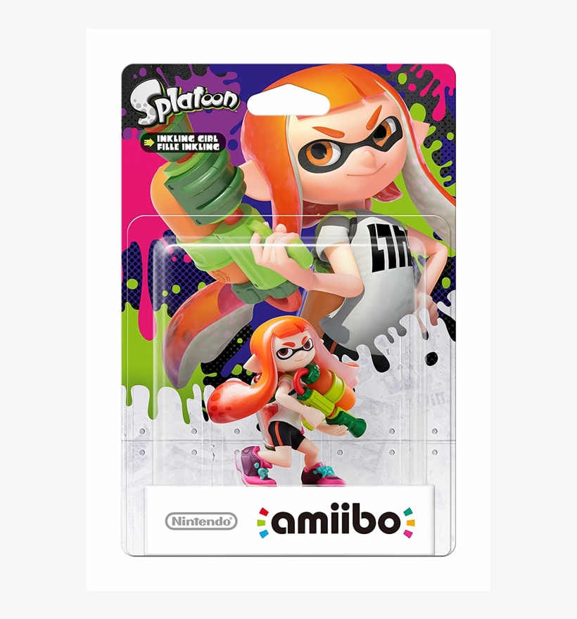 Orange Inkling Girl Amiibo, transparent png
