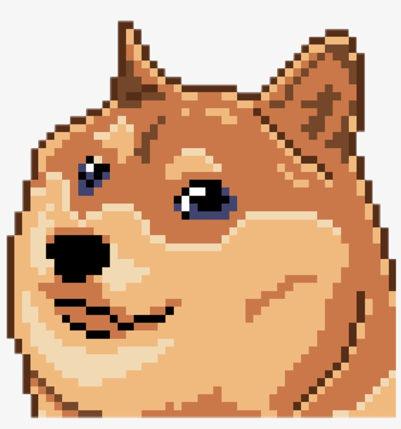 Pixelated Pixelart Freetouse Doge - Pixel Art Paint Icon, transparent png