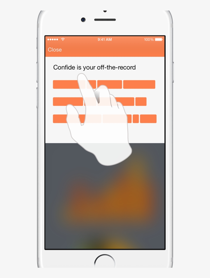 A Look At The Confide Confidential Messaging Screen - Smartphone, transparent png