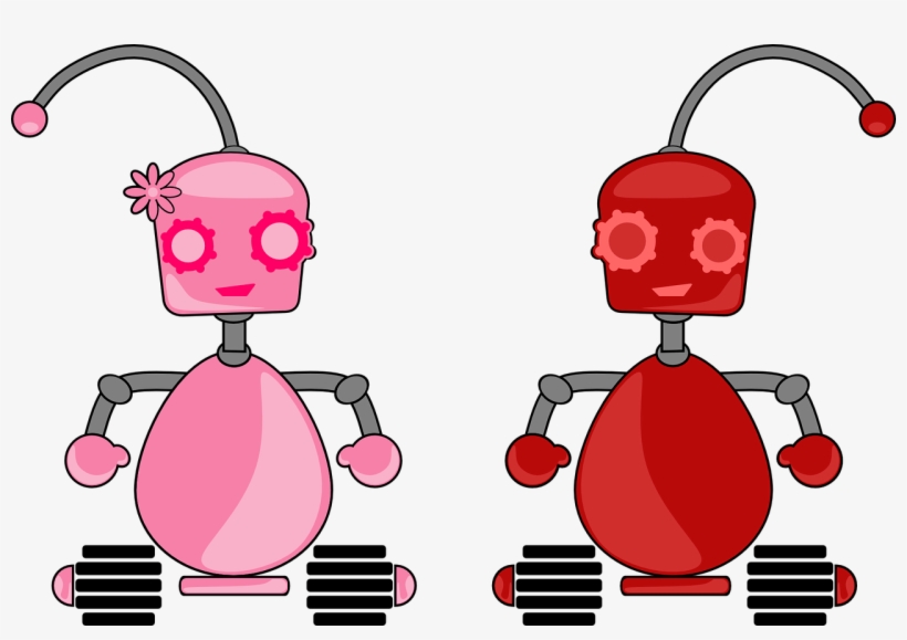 Robot Couple 1087699 1280 - Valentines Day For Bff, transparent png