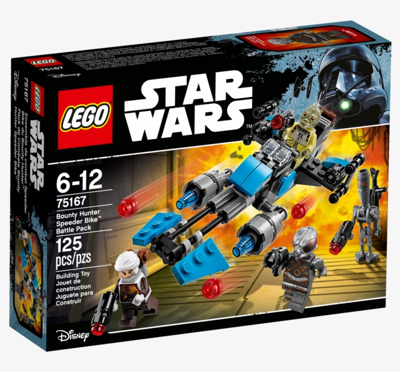 75167 Bounty Hunter Speeder Bike Battle Pack - Star Wars Bounty Hunter Lego Sets, transparent png