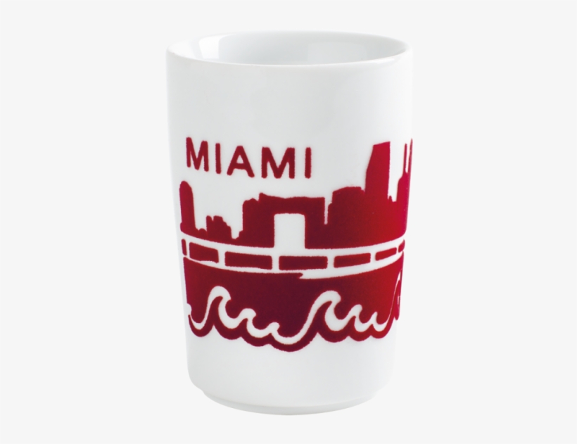 Skyline Miami Red Kahla 394605a26411c - Mug, transparent png