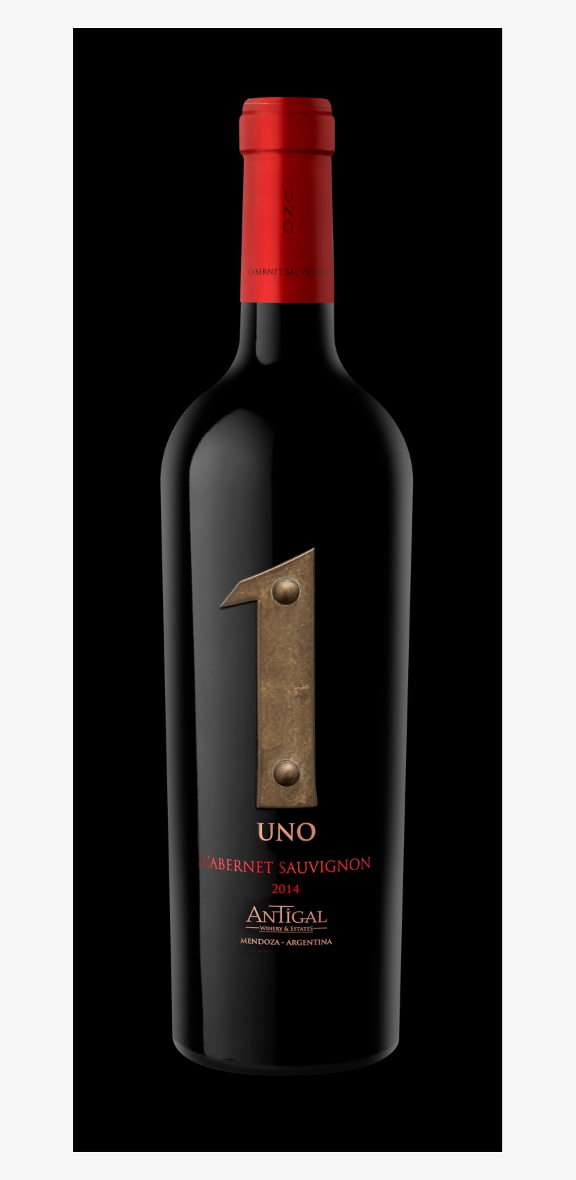 Uno Cabernet 2014 - Glass Bottle, transparent png