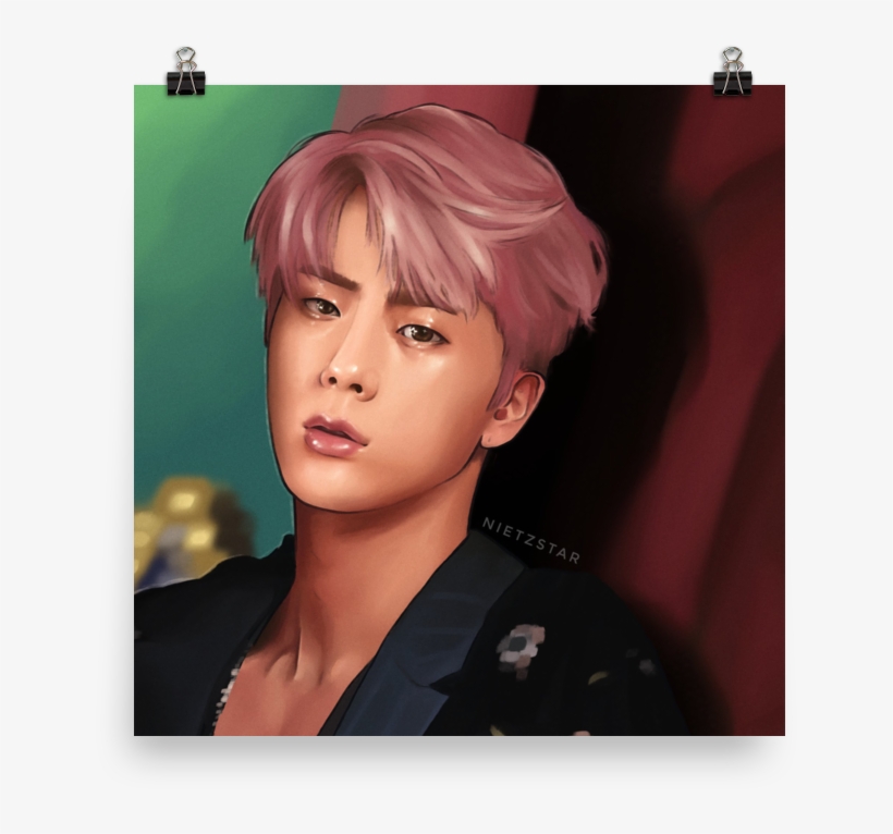 Bts Jin 2018 Art Print - Girl, transparent png