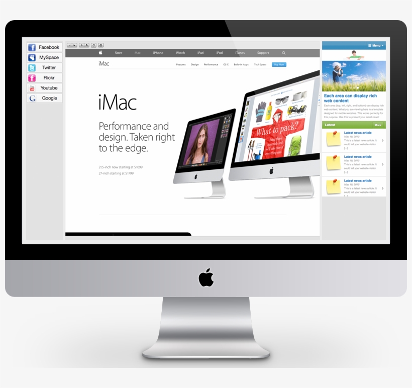 Internet Kiosk Software Ecrisper - Web Mac, transparent png