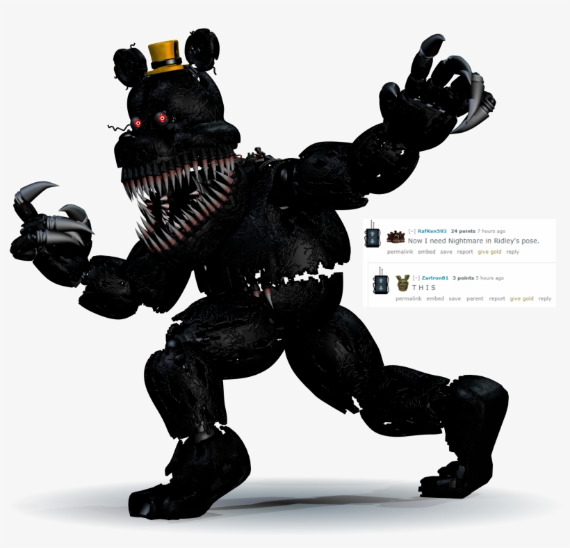 Renderso Some People Wanted Nightmare In Ridley's Pose - Ridley T Pose, transparent png