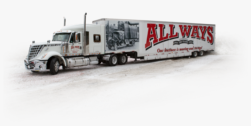 All Ways Moving & Storage Transportation Vehicle - Trailer Truck, transparent png