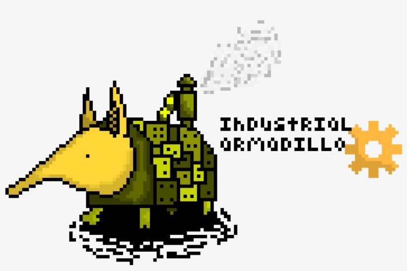 The Industrial Armadillo - Cartoon, transparent png
