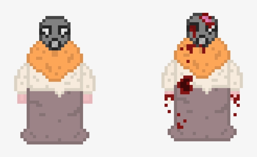 Gas-mask Survivor And Zombie - Cartoon, transparent png