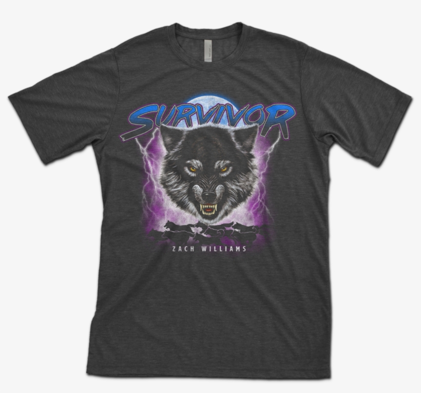 Wolf Survivor - Active Shirt, transparent png