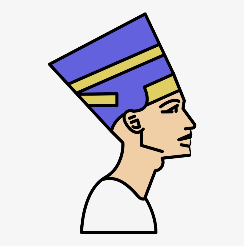 This Png File Is About Head , Busy , King Tut , History - Line Egyptian Head Drawing, transparent png