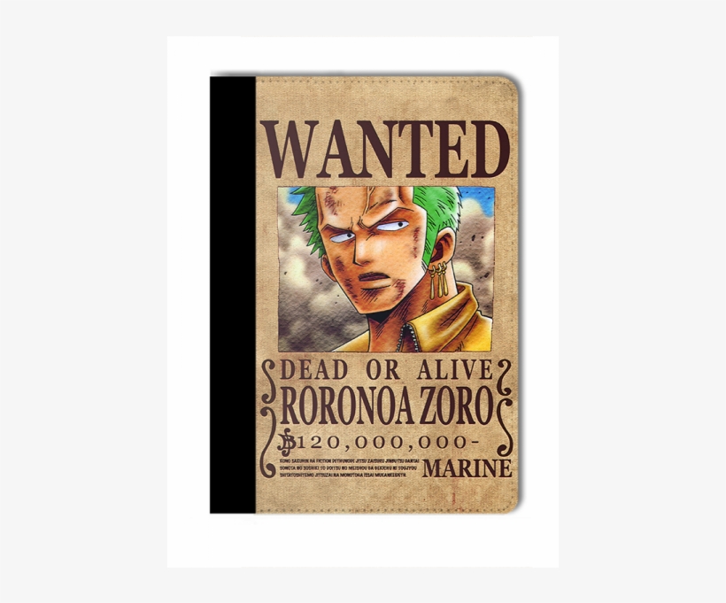 Leather Ipad Wanted Op 006 - Hinh One Piece Roronoa Zoro, transparent png