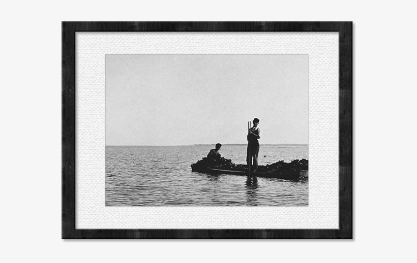 Fisherman Framed Print, transparent png