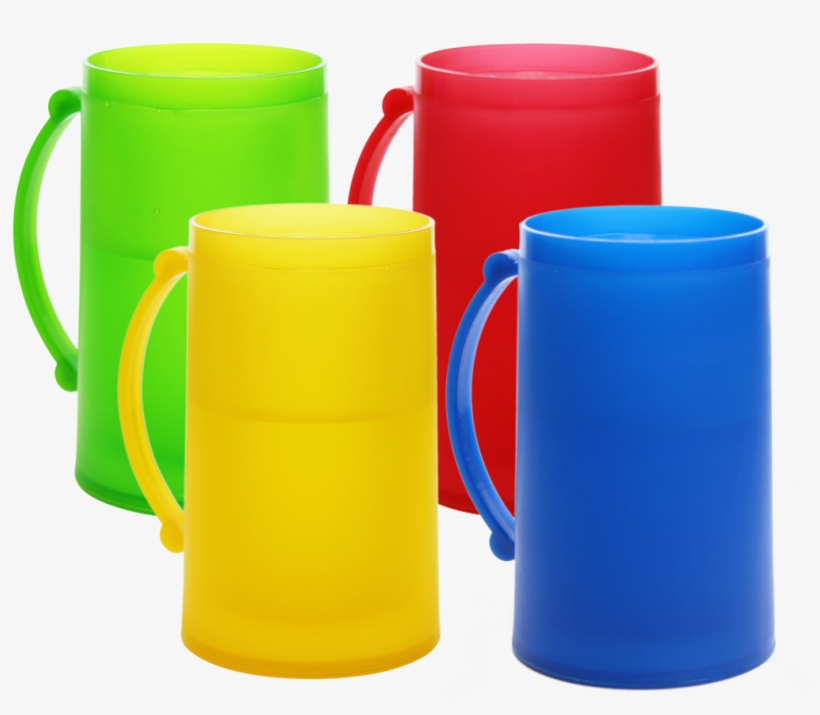 Double Wall Color Frosty Freezer Mugs, 14oz, Set Of - Freeze Mugs, transparent png