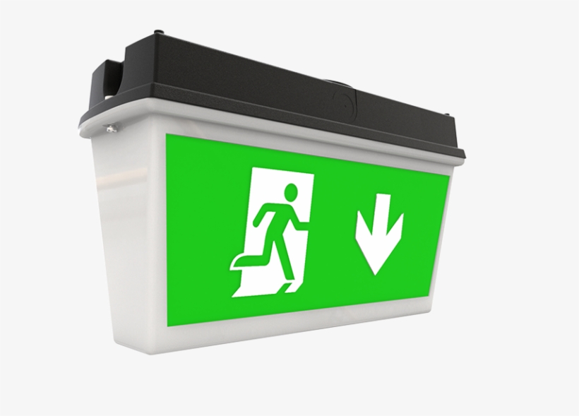 Visor Exit Sign Double Sided 120 Black - Sign, transparent png