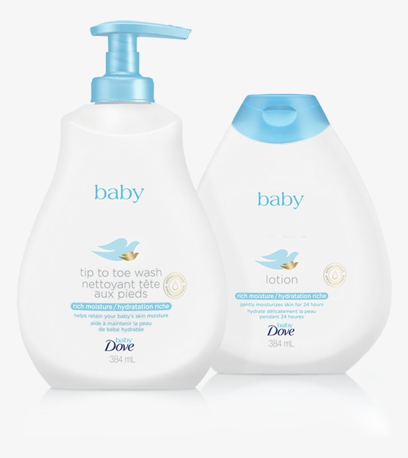 Baby Dove Wash & Baby Dove Lotion - Dove, transparent png