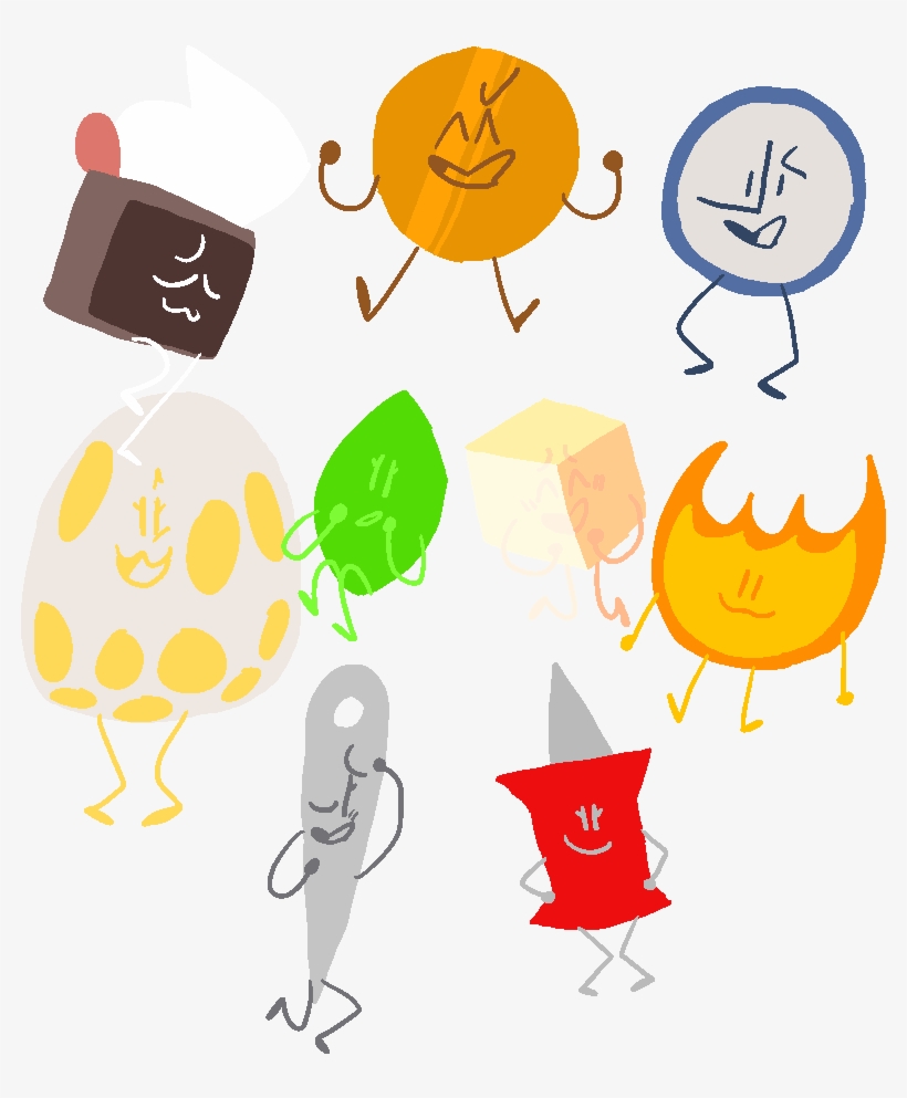 Day 7 Of Objectober- Team Cake, - Coiny Firey Needle Pin Bfb, transparent png