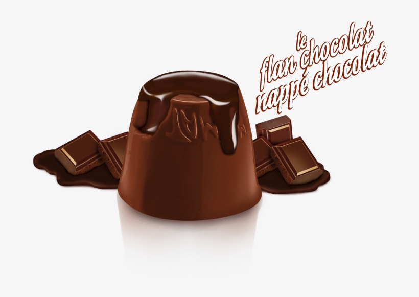 Illustration Des Le Flan Chocolat - Flan Chocolat Png, transparent png