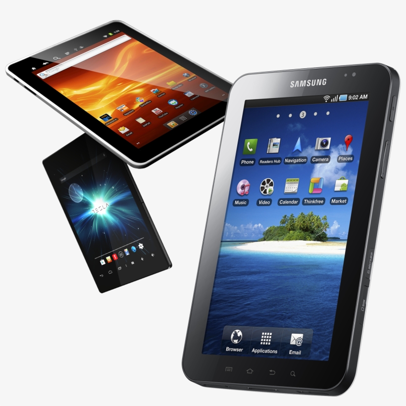 Android Tablets - Samsung Galaxy Tab P1000n, transparent png