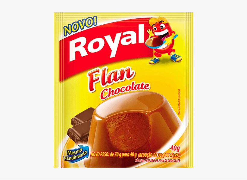Po Para Flan Royal Chocolate 40g - Flan, transparent png