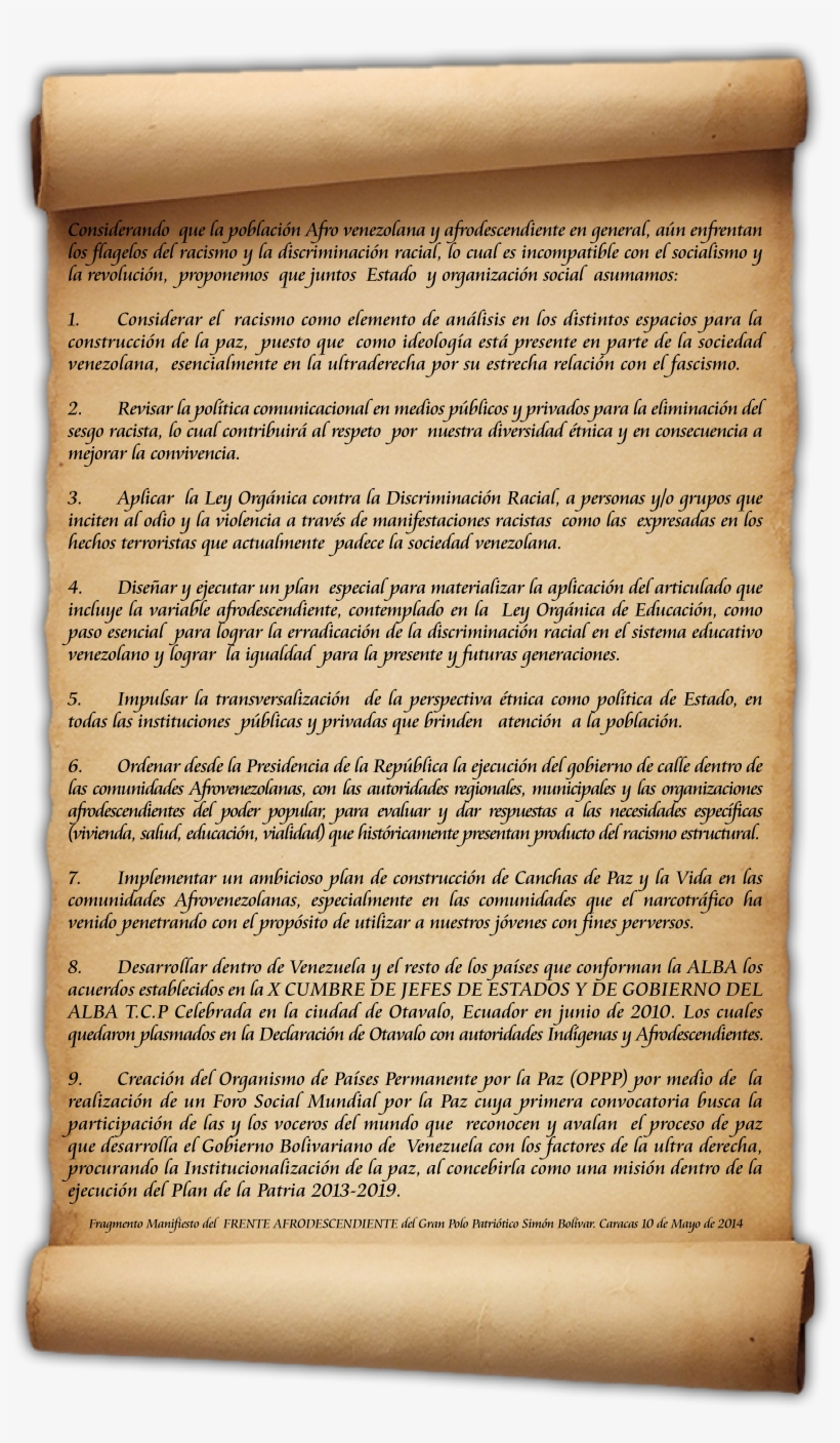 Manifiesto Afrodescendiente - Book, transparent png