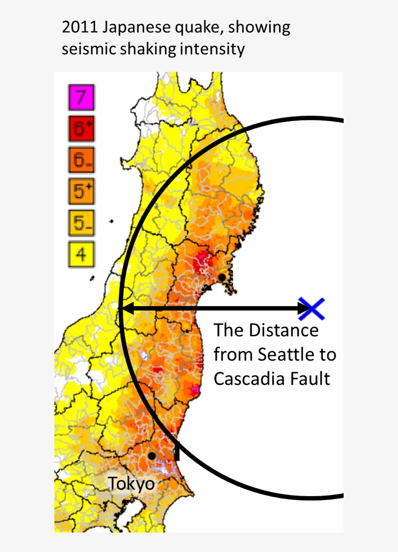As For Shaking, Cascadia Is Far Enough Away From Seattle - Illustration, transparent png