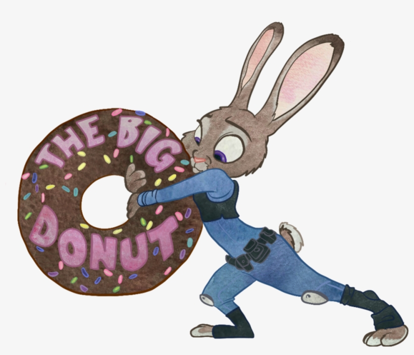 Judy Hopps Have A - Bunny Donut Cute, transparent png