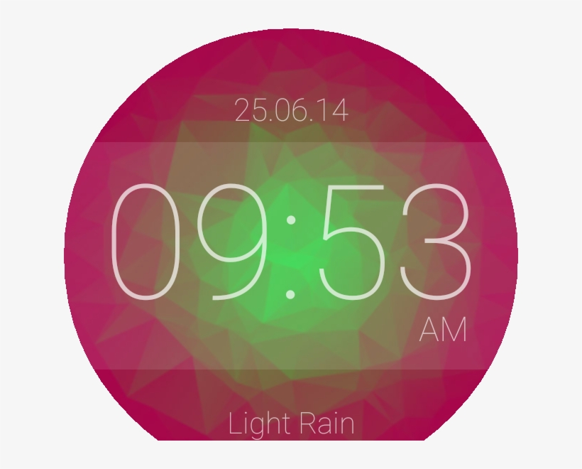 Digital Rg Watch Face Preview, transparent png