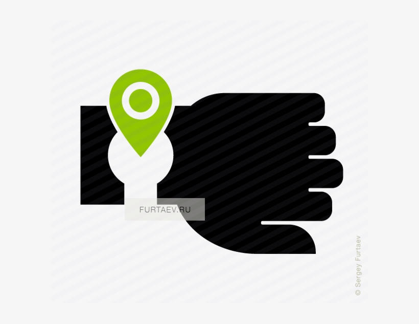 Current Location In Smartwatch Icon - Smartwatch, transparent png