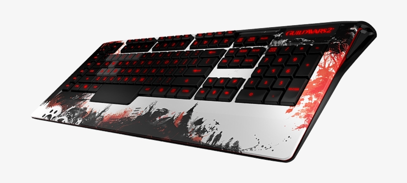 Gw2 Steelseries Gaming Keyboard 3 - Steelseries Guild Wars 2 Keyboard, transparent png