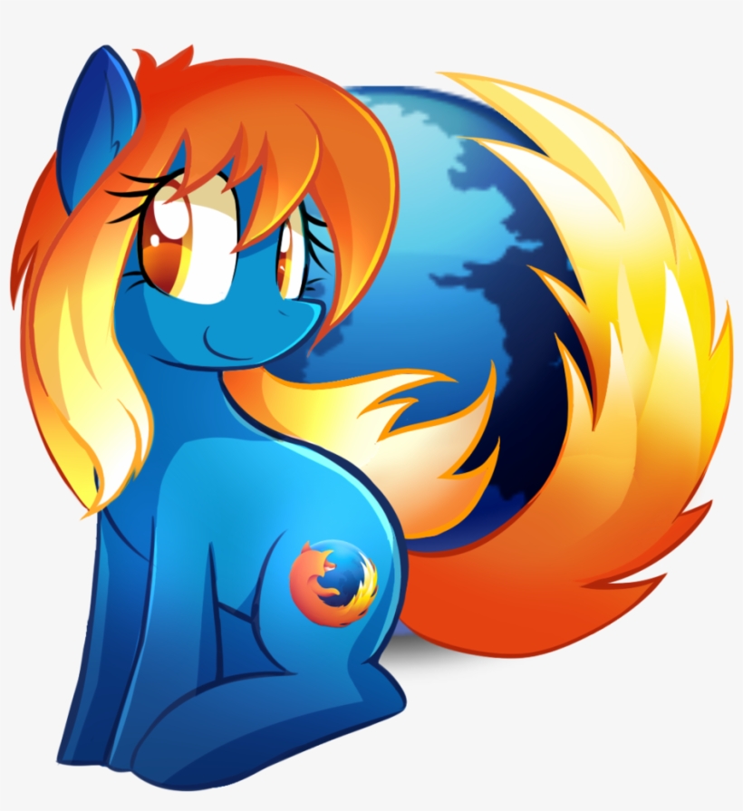 Marytheechidna, Browser Ponies, Firefox, Oc, Oc - Firefox Pony, transparent png