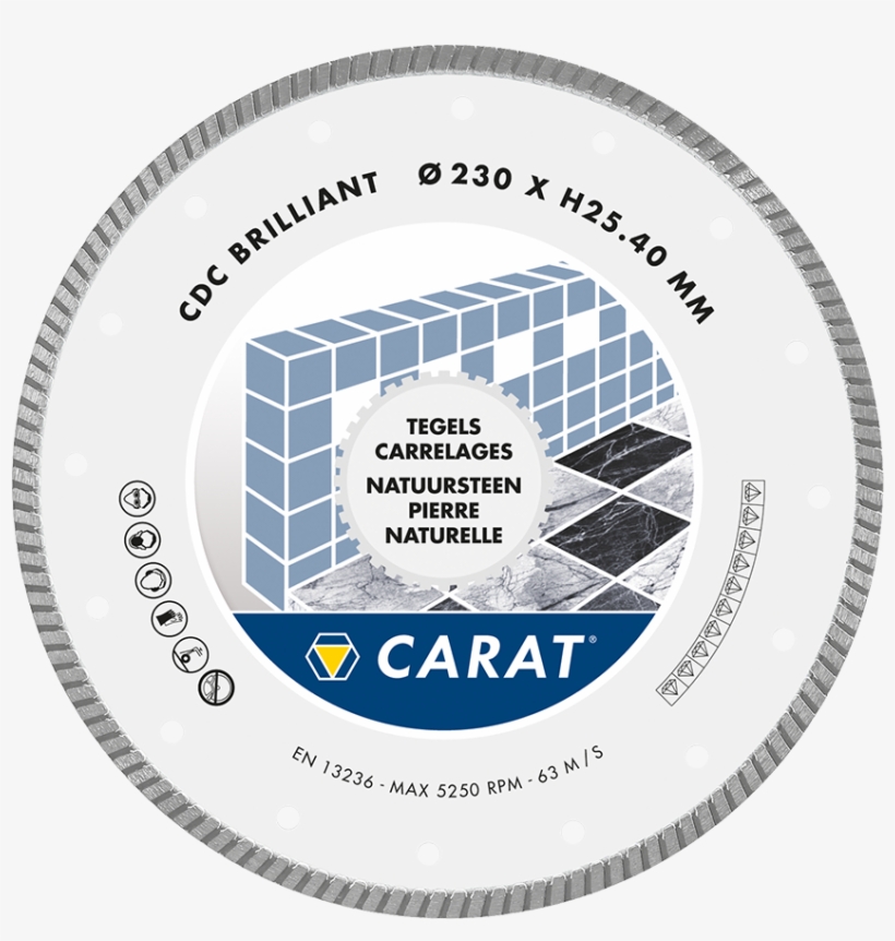 Tiles And Natural Stone Brilliant, Type Cdc - Carat Tools Turbo Blade, transparent png