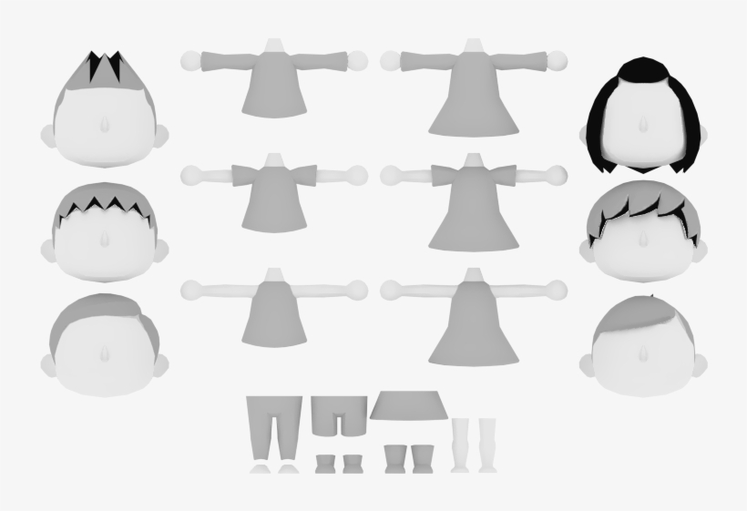 Download Zip Archive - Animal Crossing Villager Model, transparent png