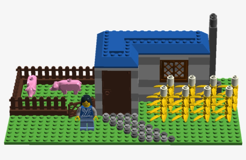 Villager Farm - Construction Set Toy, transparent png