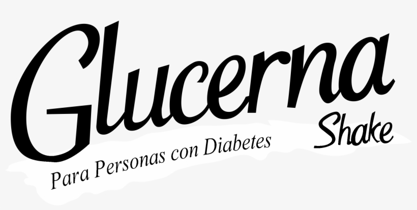 Glucerna Shake Logo Black And Ahite - Font Glucerna, transparent png