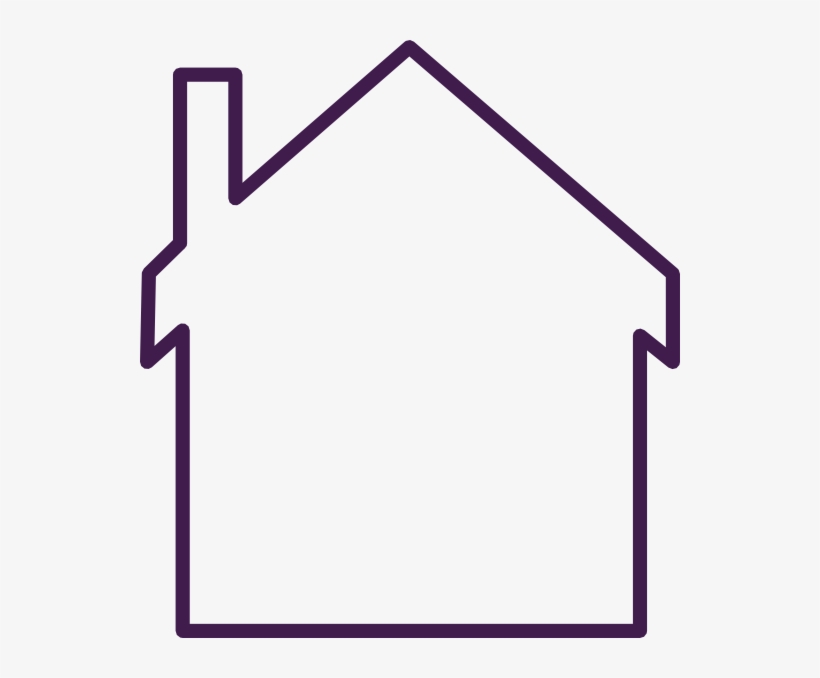 Purple House Empty Clip Art At Clkercom Vector Clip - Clip Art Empty House, transparent png