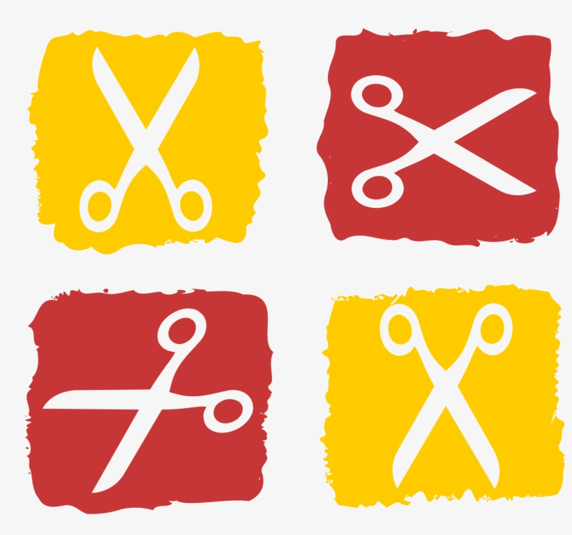 Scissors And Squares By @ejmillan, My Design Using - Scissors Tote, Adult Unisex, Natural, transparent png