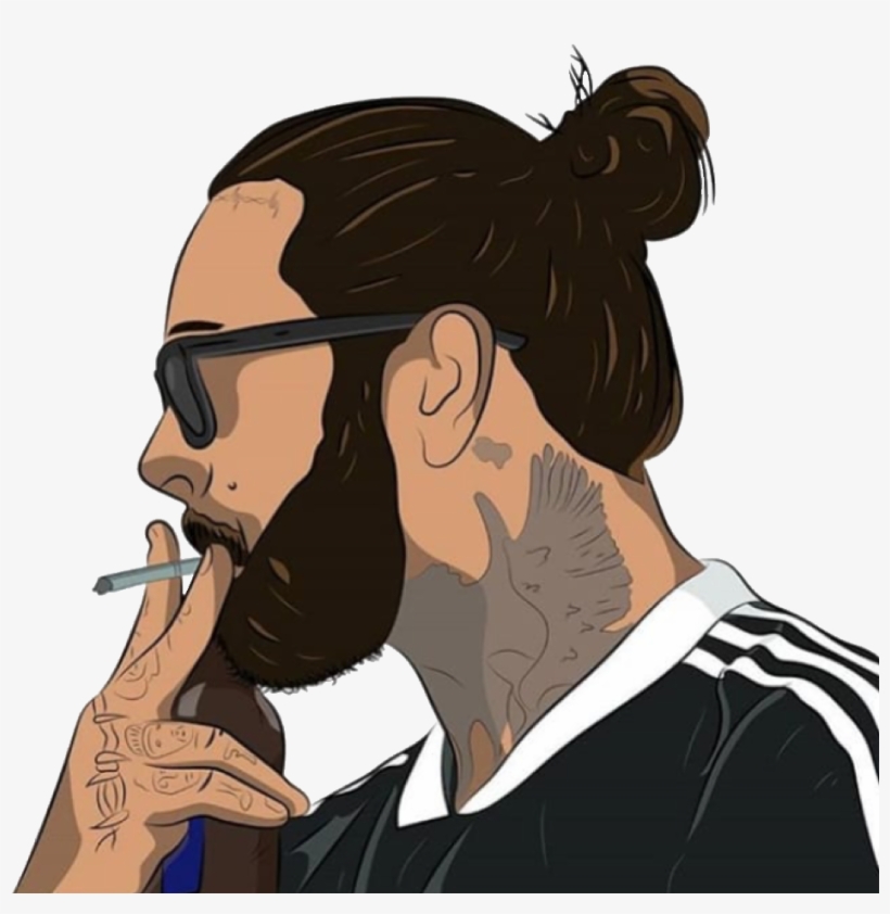 Postmalone Post Malone Posty Png Crop Cropped Celebrity - Post Malone, transparent png
