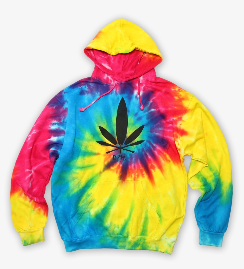 Surf Weed Tie Dye Pullover $50 - Hoodie, transparent png