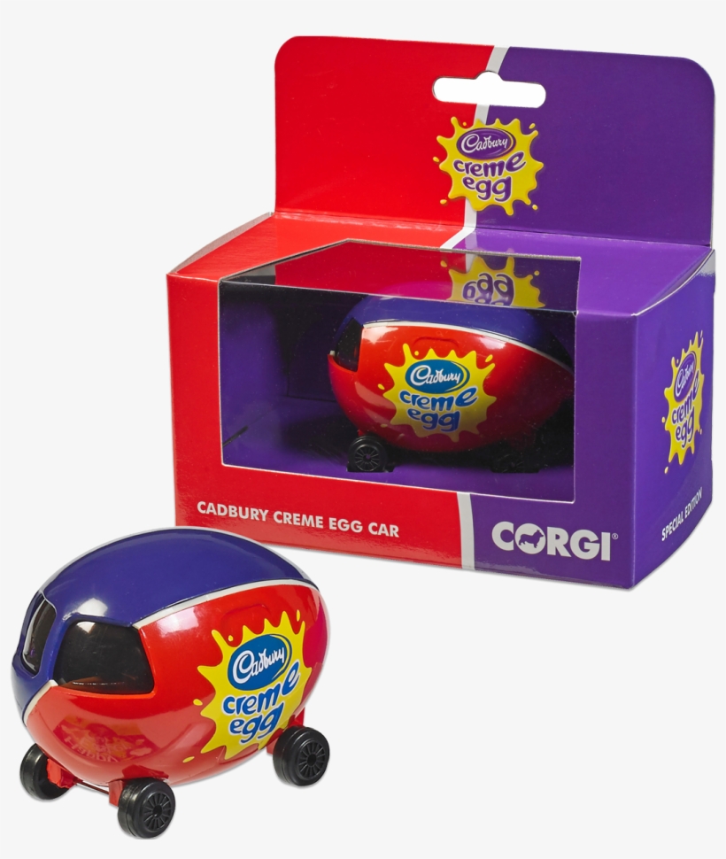 Creme Egg Corgi Car - Corgi Creme Egg Car, transparent png