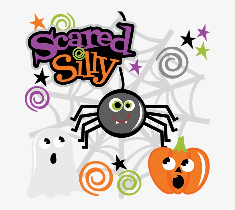 Scared Silly Svg Files Spider Svg File Ghost Svg Cut - Ghost Miss Kate's Cuttables Halloween, transparent png