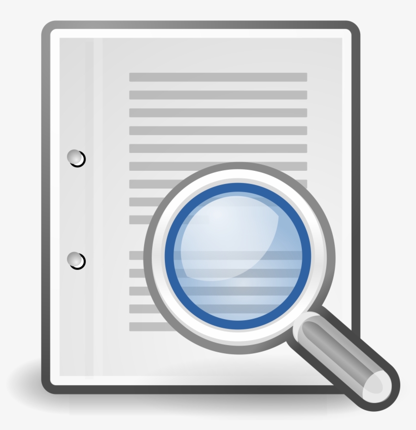 Search, Loupe, Document, Magnifying Glass, Inspect - Clip Art Editing, transparent png
