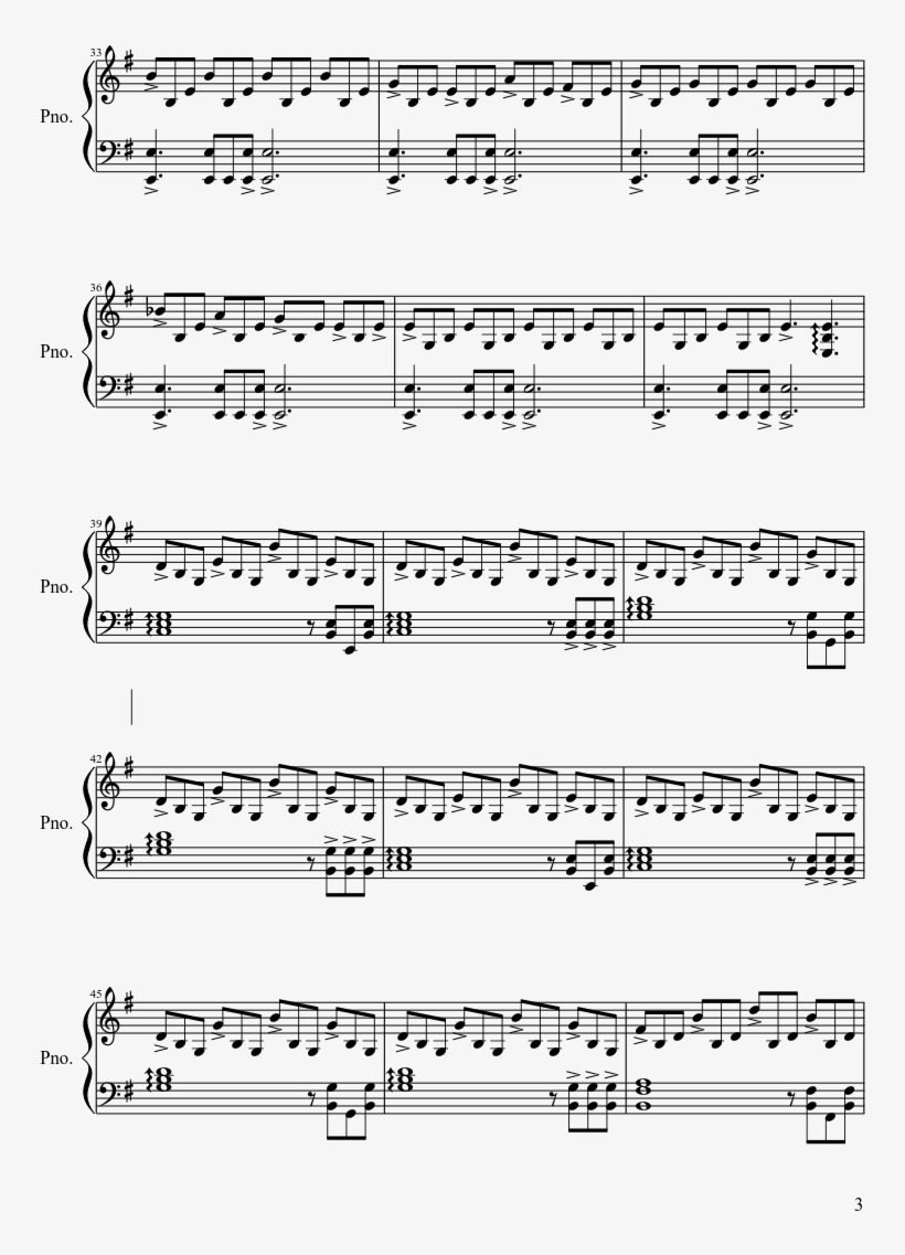 The Last Of Us Sheet Music Composed By Gustavo Santaolalla - Scars To Your Beautiful Noten, transparent png