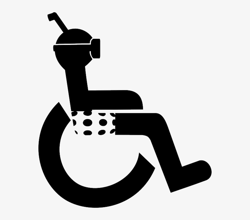Diver, Disabled, Wheel Chair, Wheelchair, Chair Bound - Pictograma Silla De Ruedas, transparent png