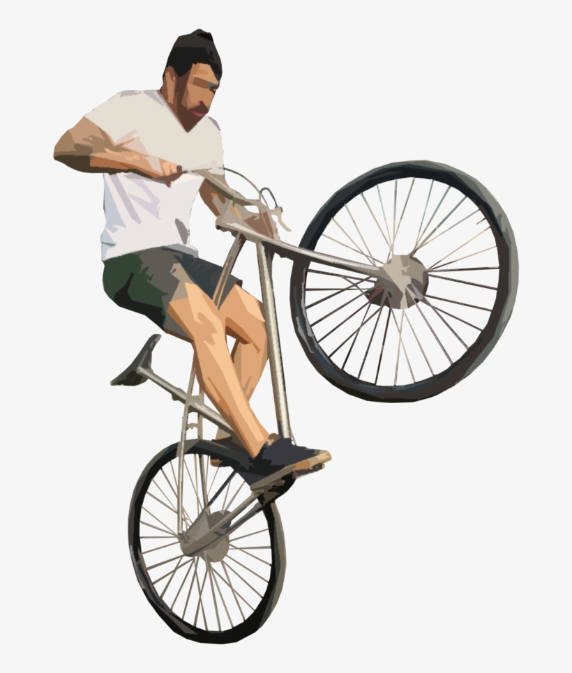 Ns 0012 - Guy On A Bike Png, transparent png