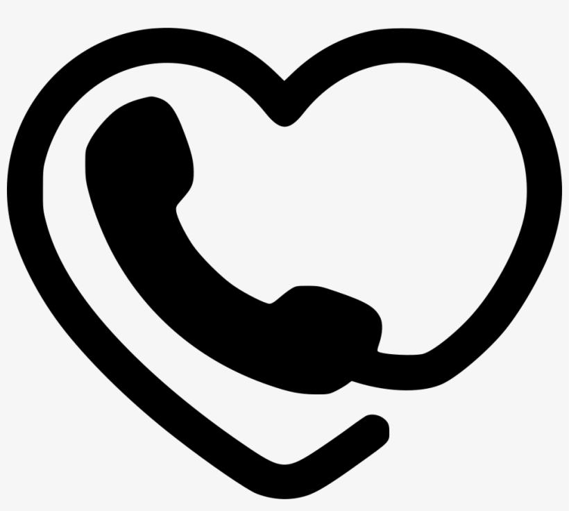 Line Phone Call - Heart, transparent png